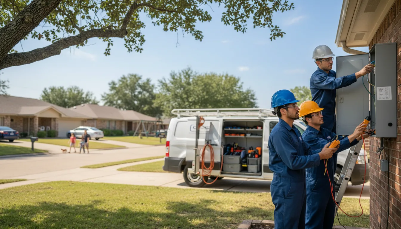 Certified electrician providing emergency electrical services in Fairmount, GA